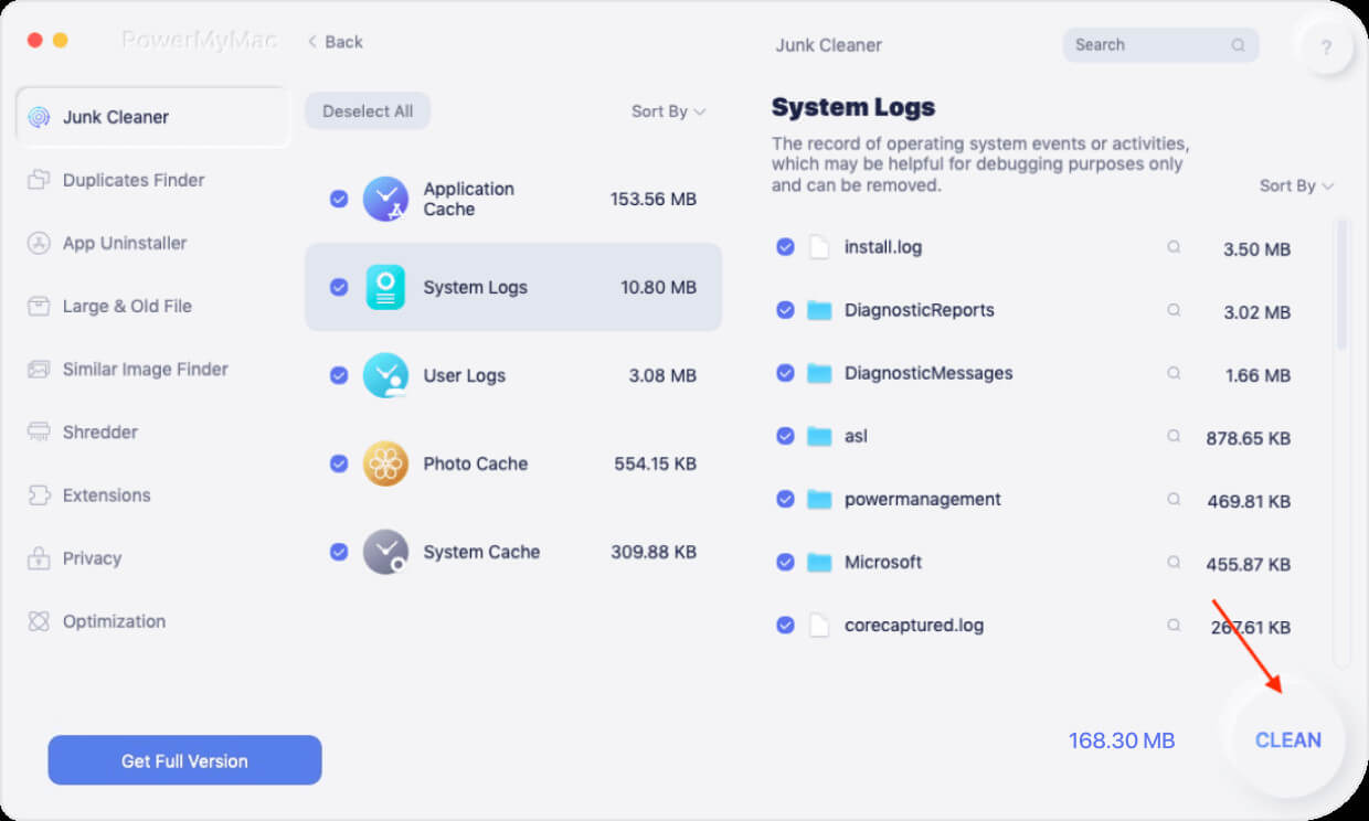 how to check temp files on a mac