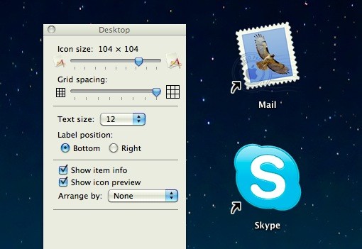 Clean Desktop On Mac By Adjusting The Icon Size