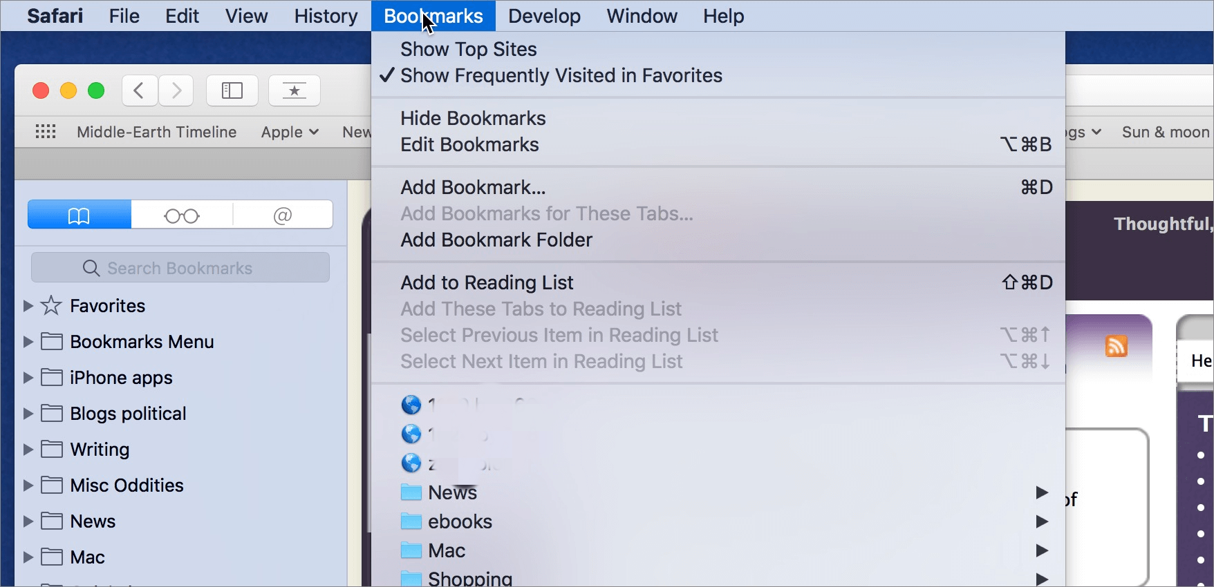 delete bookmarks in chrome for mac